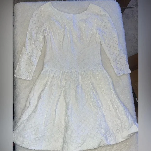 Lilly Pulitzer Bianca Flores Dress White 00 - Picture 2 of 10